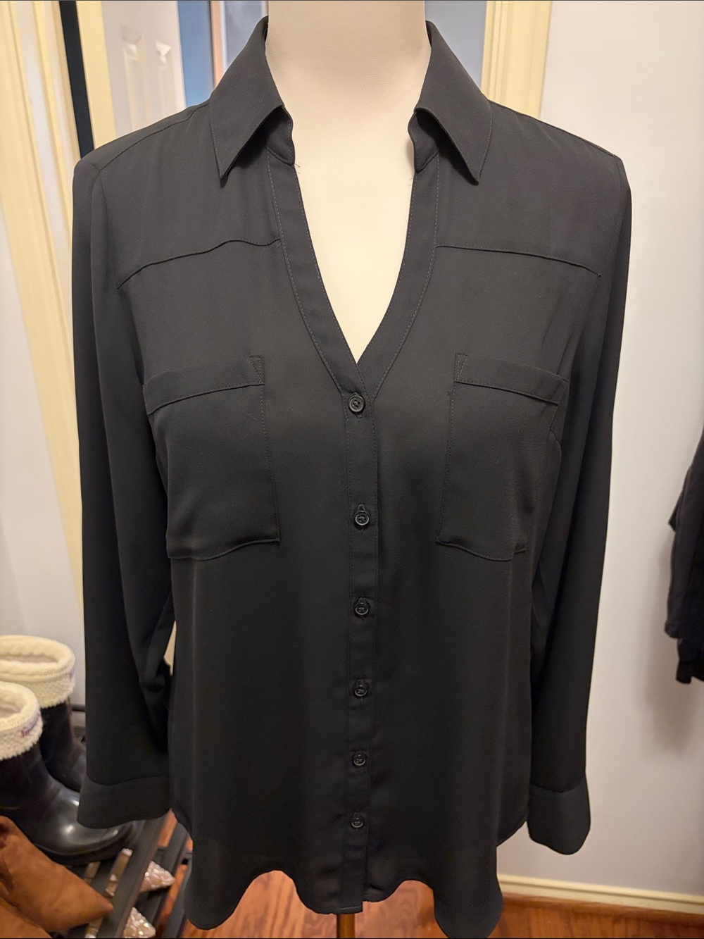 Used EXPRESS Women’s Black Formal Top
